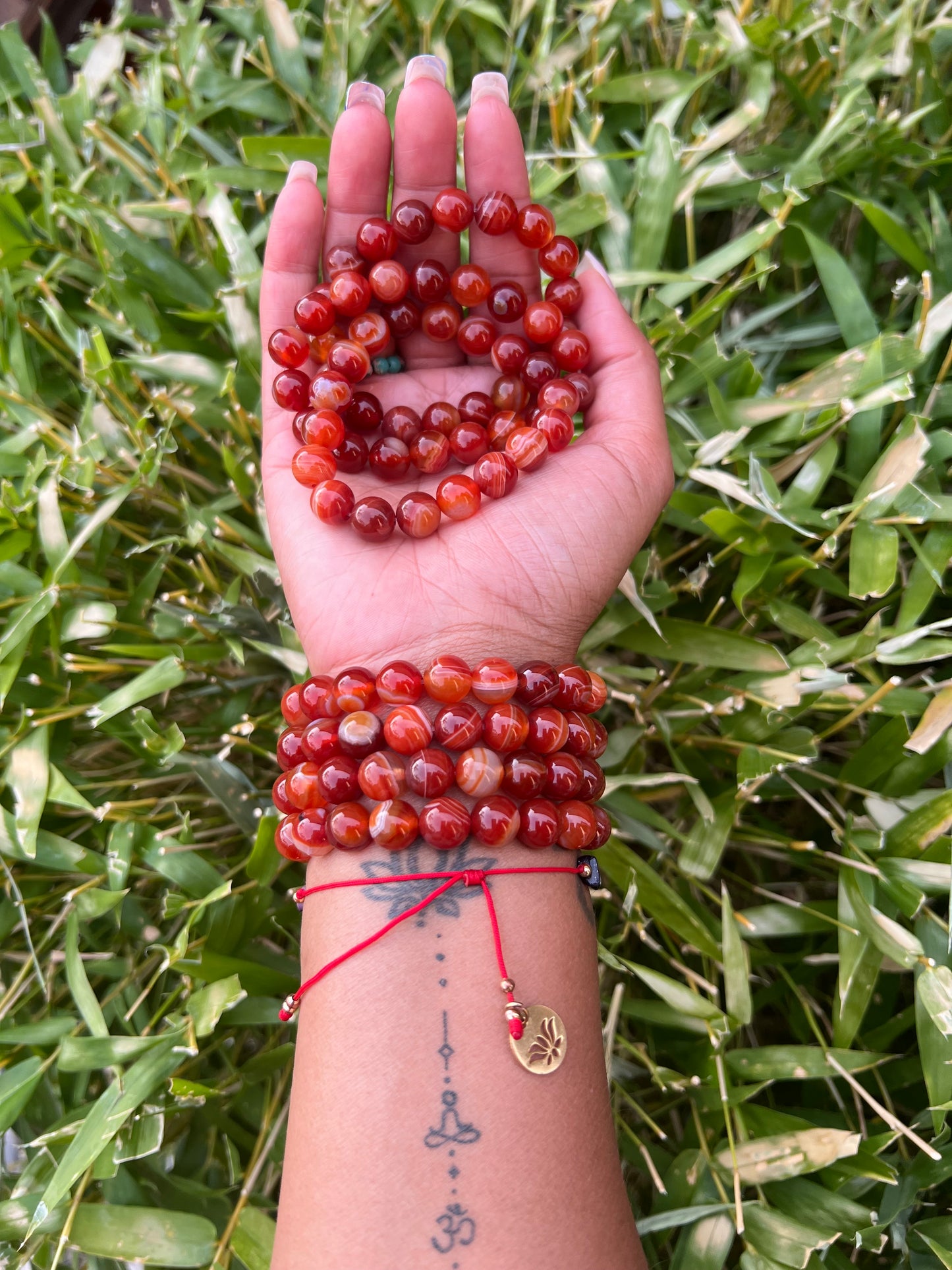 Carnelian Bead Bracelet
