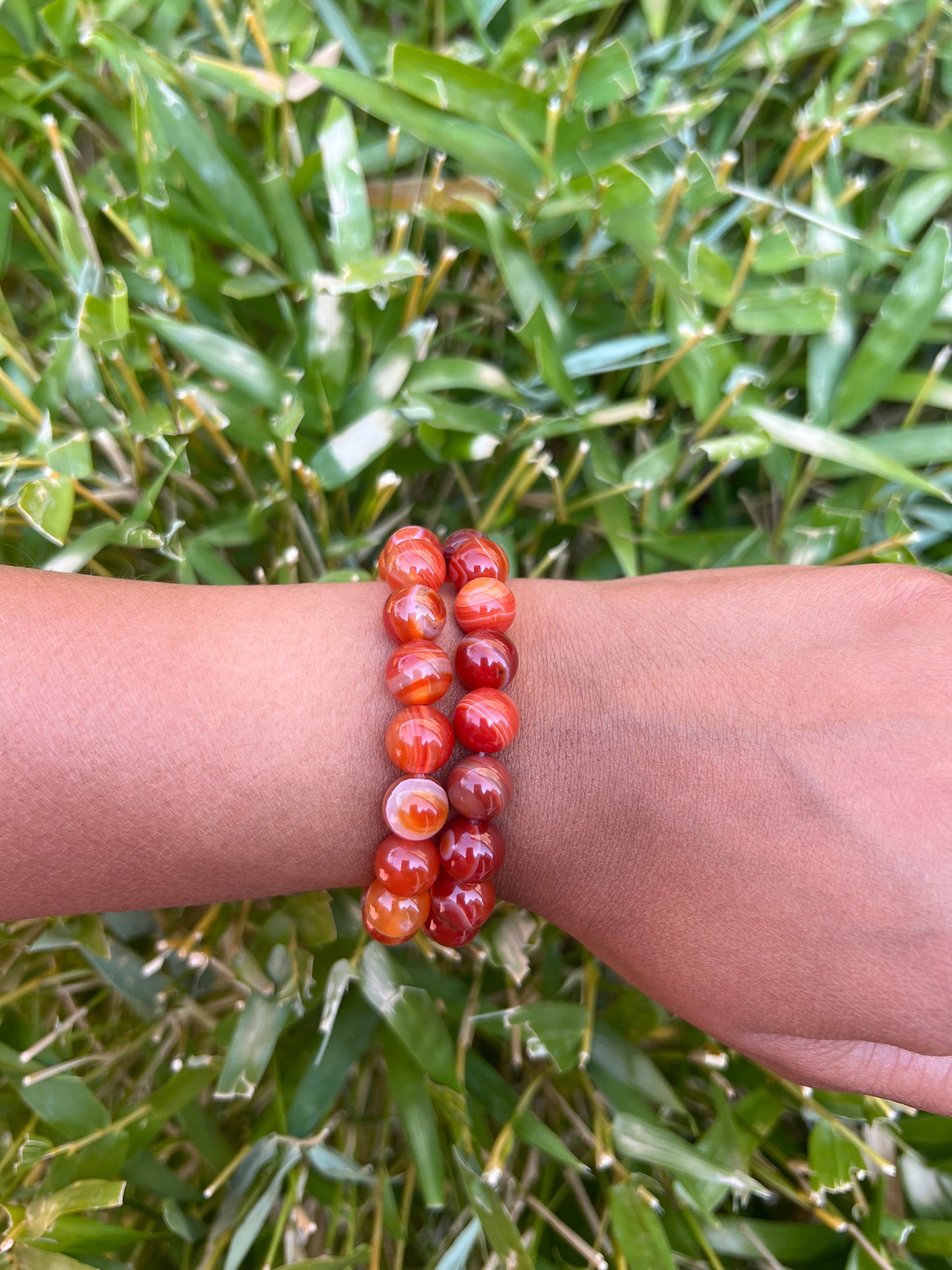 Carnelian Bead Bracelet