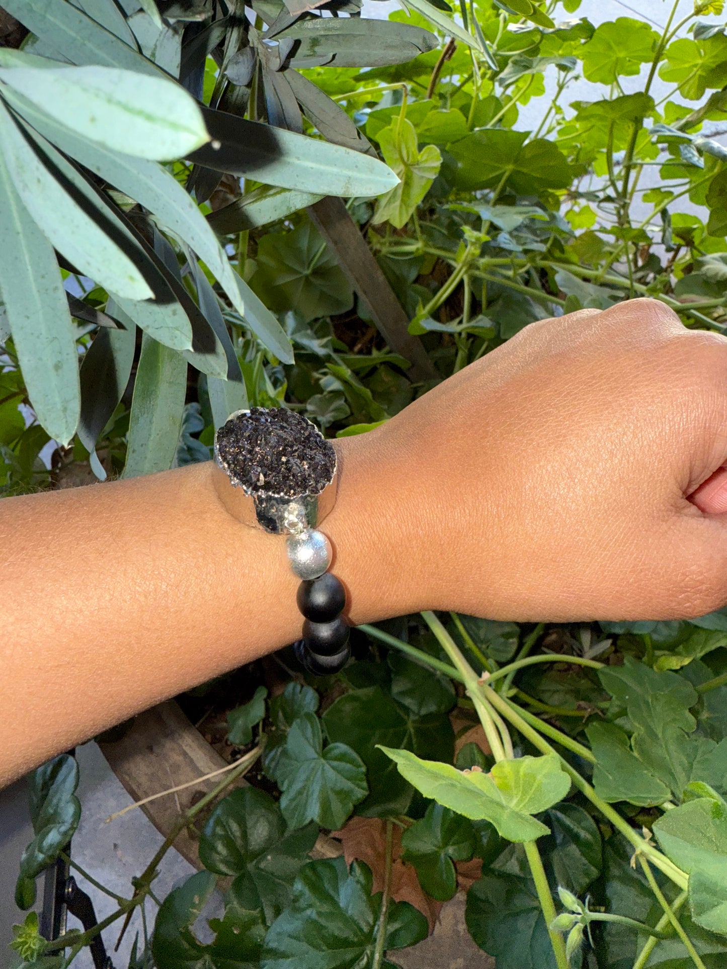 Druzy Bead Bracelet