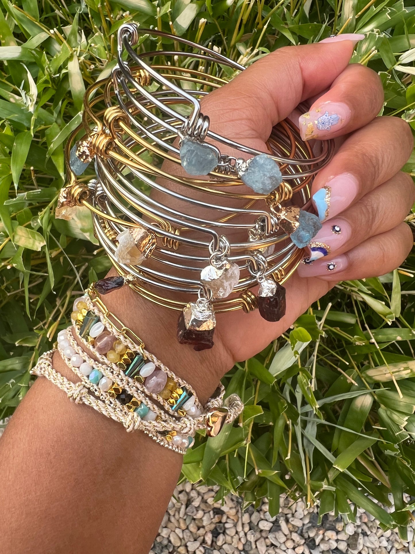 Crystal Stone Bangle