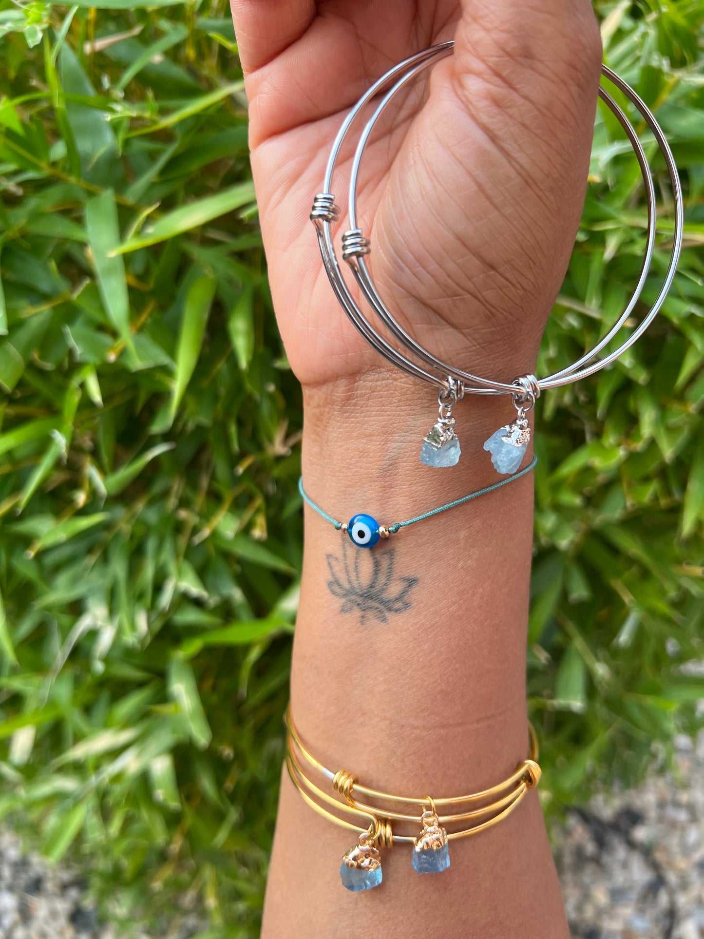 Crystal Stone Bangle