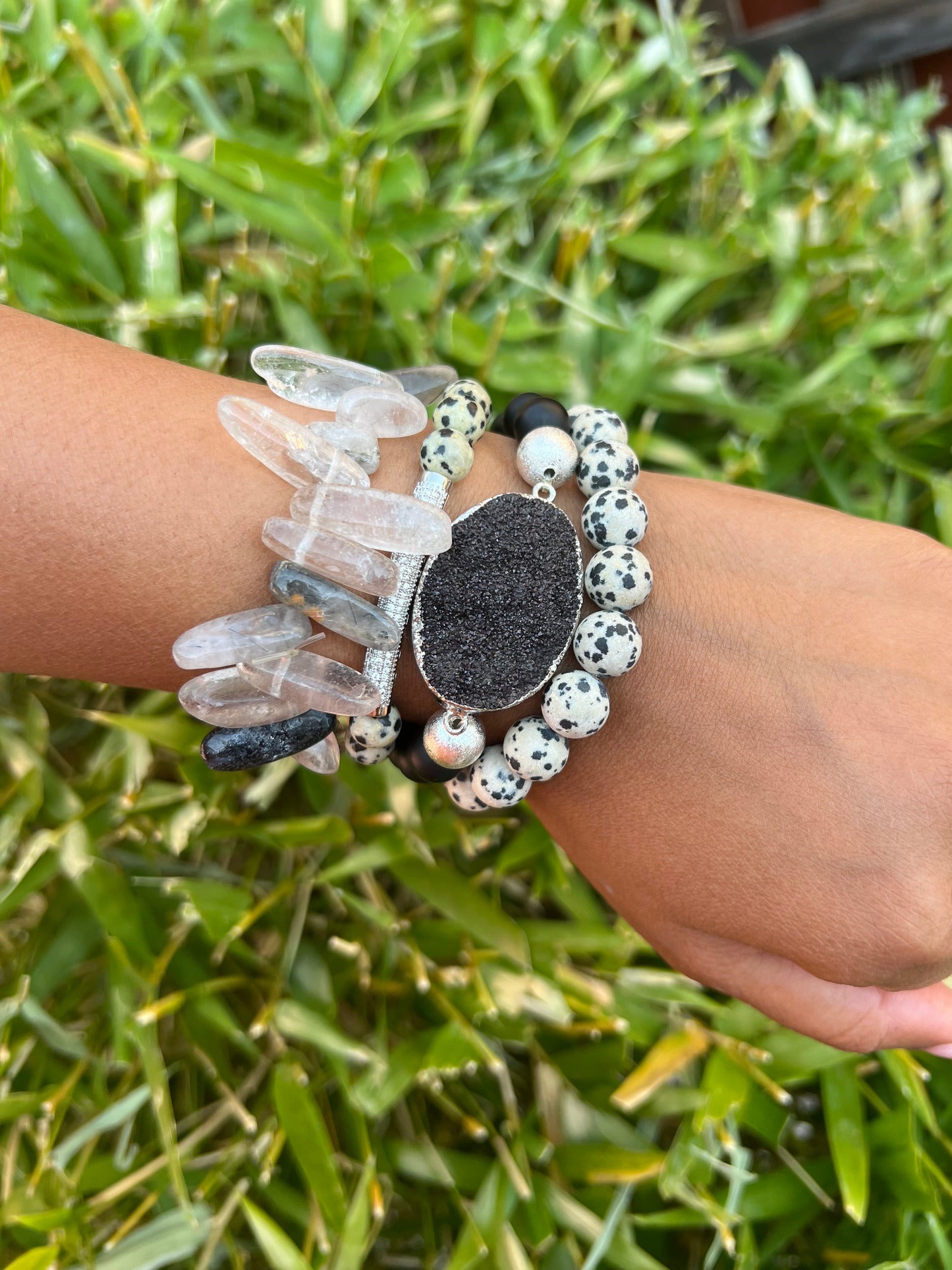 Dalmatian Druzy Stack