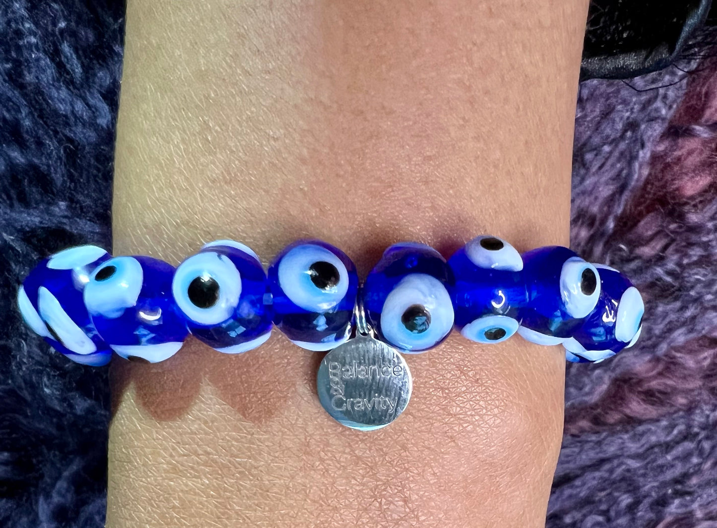 Evil Eye Bead Bracelet