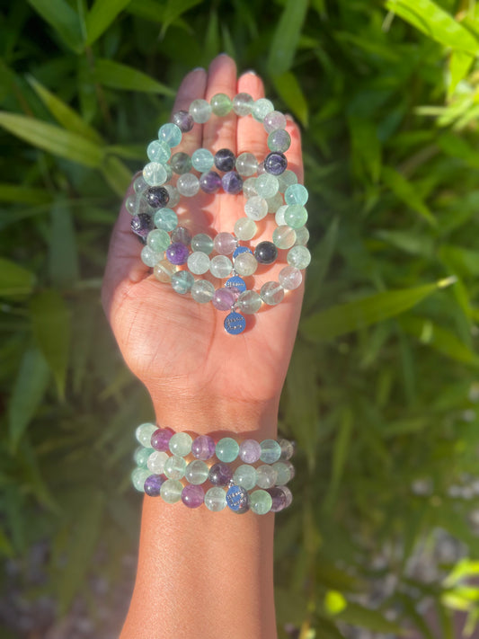 Fluorite Bead Bracelet
